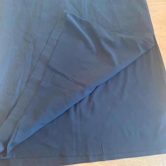 Banana Republic Maxi Stretch Linen Black Pencil Skirt Slit Women’s 8 Preloved - Picture 5 of 8